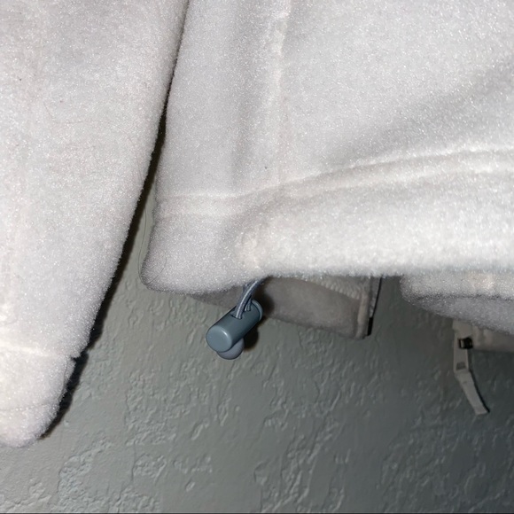 NWOT White Fleece Columbia Jacket Size M - Picture 6 of 8